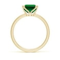 thumbnail image 2 of ANGARA Lab Grown 2.85 Ct Emerald-Cut Emerald Solitaire Engagement Ring for Women in 14K Yellow Gold (Size-10x8mm) | May Birthstone, Anniversary, Jewelry Gift for Women | Lab-Grown Emerald Ring, 2 of 8