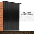 thumbnail image 4 of EDOEMSE Outdoor Garden Storage Shed Galvanized Steel Tool House, Tool Storage Shed, Gray, 4 of 7