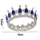thumbnail image 2 of Corona para cumpleaños, Tiara, hermosa corona de metal de cristal, corona de princesa para fiesta de graduación, diadema para disfraz, 2 of 5