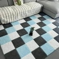 thumbnail image 4 of 4/12pcs Plush Puzzle Foam Floor Mat Soft Fluffy Interlocking Square Foam Tiles Area Rugs Carpet for Parlor Bedroom Decoration, 4 of 9