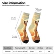 thumbnail image 5 of Yiaed Sunshine Golden Cloud Dog Print Great elasticity Crew Socks Sports socks for Men and Women, 5 of 5