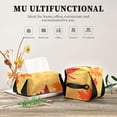 thumbnail image 7 of Autumn Maple Leaves Tissue Box Cover Leather Square Rectangle Tissue Box Holder for Bathroom Living Room Desk Office Decor, 7 of 7