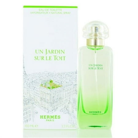 Pack of (3) Hermes Un Jardin Sur Le Toit 100 Ml Eau De Toilette Spray, 3.3 Ounce