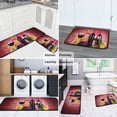 thumbnail image 4 of Rooster Kitchen Rug Decor 2 Pieces Set Farmhouse Style Kitchen Mat Washable Runner Rug Chicken Sunflower Decoration Indoor Floor Mat 17" x 47" + 17" x 30", 4 of 6