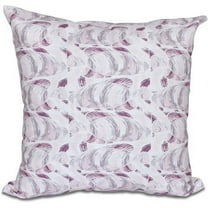 Simply Daisy 16" x 16" Fishwich Polyester Indoor/Outdoor Pillow, Purple (1 count)