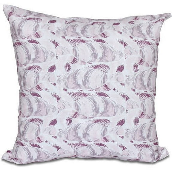 Simply Daisy 16" x 16" Fishwich Polyester Indoor/Outdoor Pillow, Purple (1 count)