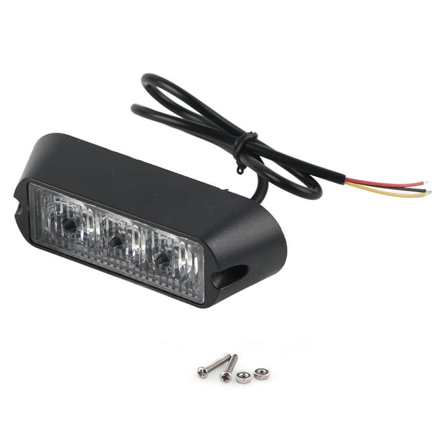 Emergency Warning Strobe Light Emergency Strobe Light Warning Strobe Light Emergency Indicator Light Hazard Flashing Lamp 3 LED Car Truck Emergency Strobe Warning Light Hazard