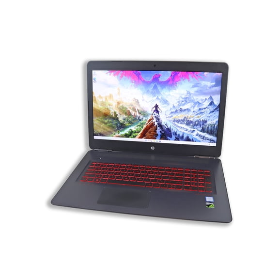 Pre-Owned HP Omen 17t-w 17.3 Intel Core i7-7700HQ 16GB DDR4 256GB SSD + 1TB HDD NVIDIA GTX 1050Ti Windows 11