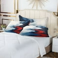 thumbnail image 6 of Red Blue White Marble Plush Pillow Cases King Size Ultra Soft Warm Pillowcases with Zipper 20"x40", 6 of 9