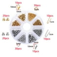 thumbnail image 3 of AIGIA Stainless Steel Lobster Clasps Open Jump Rings Crimp Beads Caps Set for DIY Bracelet Necklace Jewelry Making Making Kits, 3 of 7