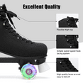 thumbnail image 5 of Barerun Women's Four Shiny Wheels Double Row Quad Roller Skates for Adult Youth, 5 of 8