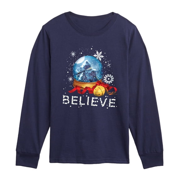 The Polar Express - Believe Snowglobe - Toddler Boys Long Sleeve Graphic T-Shirt
