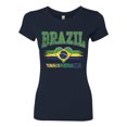 thumbnail image 2 of Wild Bobby Brazil Flag Heart Vamos Brasil Graphic | Women's Novelty T-Shirt | Soccer Football Fan Game Day Gift for Her Women Slim Fit Junior Tee, 2 of 5