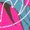 Hot Pink, variant on Batman Lean and Muscular Women's T Shirt, Athletic Heather, Small