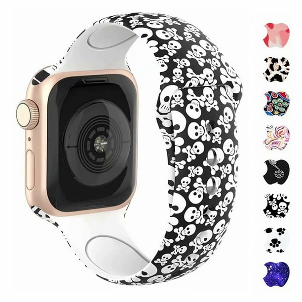 Poy Poy Soft Silicone Wristband Replacement Smart Watch Strap For Apple Iwatch Serie5 4 3 2 1 Adjustable 38 40mm 42 73mm Large Small Cute Print Walmart Com Walmart Com