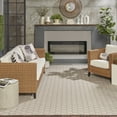 thumbnail image 4 of Nourison Twist Reversible 8' x 10' Grey Modern Rug, 4 of 10