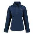 thumbnail image 2 of Women's Cutter & Buck  Navy Chicago Bears Hunts Point Eco Half-Snap Sweatshirt, 2 of 3