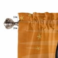 thumbnail image 7 of Halloween Valances for Windows Pumpkin Cat Witch Window Curtain Rod Pocket Orange Sky Moon Plaid Holiday Window Treatment Decor Valances for Kitchen Living Room Bedroom 42x12in, 7 of 7