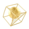 thumbnail image 3 of Gold Geometric Table Decor Creative 3D Iron Geometric Sculpture Compact Art Ornament Decor for Living Room Study Office, 3 of 16