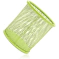 thumbnail image 2 of Circular Metal Mesh Pen Container Green Desktop Storage Box, 2 of 5