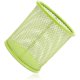 thumbnail image 2 of Circular Metal Mesh Pen Container Green Desktop Storage Box, 2 of 5