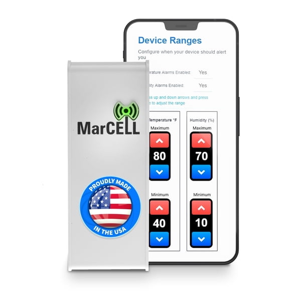 Monitor de temperatura, humedad y potencia celular MarCell