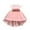 Pink, variant on 0-24M Flower Girl Mesh Floral Print Dress Kids Christmas Party Dresses Ball Gown