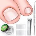 thumbnail image 1 of Tiras Correctoras De Uñas De Los Pies, Cortaúñas En Forma De C, Kit De Corrección De Uñas De Los Pies, Plástico Sanitario Con Caja De Almacenamiento Para Protección De Uñas, 1 of 7