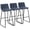 Blue, variant on LainTene 30" Bar Stools Set of 3 – Faux Leather Counter Height Stools with Backrest & Footrest, Heavy-Duty Metal Frame for Kitchen, Bar, Living Room, Gray