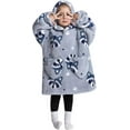thumbnail image 3 of Wehilion 2-6YR Oversized Sweatshirt Hooded Blanket Sherpa Hoodie for Girls Boy Wearable Blanket Hoodie for Kids Toddlers, 3 of 6