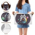 thumbnail image 5 of Yayeee Foldable Storage Basket for Shelves with Handles Set of 2 Waterproof Cloth Bins, Colorful Astronaut Planet, 5 of 7