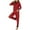 Red, variant on RKSTN Pajamas for Women Set Fashion Christmas Plaid Printed Long Sleeve Tops with Pants Comfortable Two Piece Pajama Set