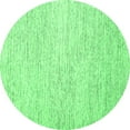 thumbnail image 1 of Ahgly Company Indoor Round Abstract Green Contemporary Area Rugs, 5' Round, 1 of 1