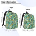 thumbnail image 2 of Bingfone Animals with Leaf Print Canvas College Laptop Backpack, Large Capacity Lightweight College Bookbag Casual Daypack-Small, 2 of 5