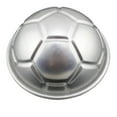 thumbnail image 5 of Football Cake Mold, DIY Soccer Birthday Cake Mold Half-Sphere Soccer Ball Baking Pan for DIY Birthday Cake, Jelly, Chocolate, Soap Making (1-Piece), 5 of 9