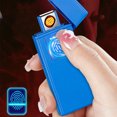 thumbnail image 6 of Penkiiy Ultra-Thin Electric Lighter,Tungsten Turbo Lighter Touch Switch Windproof Lighter Rechargeable USB Lighter with LED Battery Indicator, 6 of 7