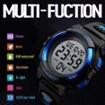 thumbnail image 5 of Boys Digital Watches Kids Sports Waterproof Watch with Alarm/Timer/EL Light Blue Childrens Outdoor Digital Watch for Teenagers Boys, 5 of 5
