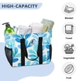 thumbnail image 5 of Large Capacity Handheld Storage Bag, Thickened Travel Organizer Bag for Picnic, Luggage & Clothing Ocean Blue Watercolor Foliage, 5 of 6