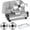 Silver, variant on OSTBA Electric Meat Slicer for Home Use, 200W Powerful Deli Food Slicer with Dual 8.7" Removable Stainless Steel Blades (Serrated + Smooth), 0-15mm Precise Adjustable Thickness