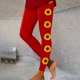 thumbnail image 1 of MKLEKYY Vestido deportivo para mujer, mallas estampadas para mujer, mallas deportivas de control para yoga, mallas de cintura alta para mujer 2760, 1 of 4