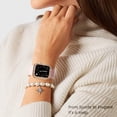 thumbnail image 5 of 2-Pack Crystal Diamond Bling Cases Compatible for Apple Watch Cases Series 8 41mm Series 7, Niyattn Protective Bumper for iWatch Series 8 41mm Series 7 (41mm, Rose Gold/Clear), 5 of 7