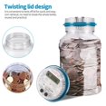 thumbnail image 2 of Toystoory Gran alcancía transparente Digital moneda contando dinero tarro con contador LCD para niños adultos Almacenamiento y organización del hogar GBP Toystoory HA024741-01, 2 of 6