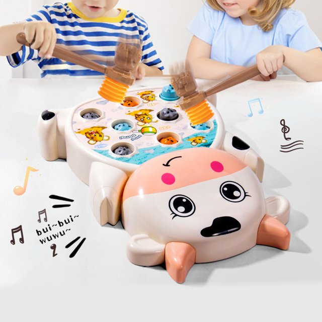Juego de golpes CUTICAT Animales Whack con música juguete interactivo