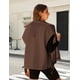 thumbnail image 3 of Chaleco de forro polar Sherpa para mujer, de gran tamaño, sin mangas, casual, para exteriores, con bolsillos, 3 of 3