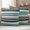 Teal, variant on Green Black Grey Striped Outdoor Waterproof Pillow Covers, Farmhouse Vintage Stripe Decorative Square Throw Pillowcase Sofa Cushion Sham for Patio/Couch/Chair, 18"x18" 2 Pack