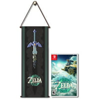 The Legend of Zelda: Tears of the Kingdom for Nintendo Switch by Nintendo + Free Exclusive Black Wall Scroll