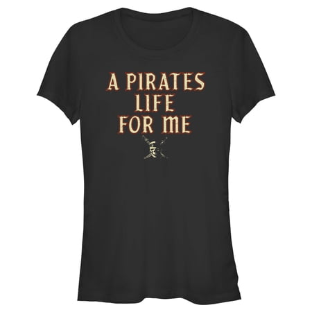Junior s Pirates of the Caribbean: Curse of the Black Pearl A Pirates Life for Me Graphic Tee Black 2X Large