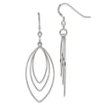 thumbnail image 1 of 925 Sterling Silver Triple Marquise Drop Dangle Earrings, 1 of 6