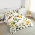 thumbnail image 3 of jejeloiu Cute Duck Bedding Comforter Set,Kawaii Flower Tulip Twin Comforter Sets,Rustic Floral Bedding Set For Girls Boys,Breathable Home Decor Reversible,2-Piece, 3 of 8