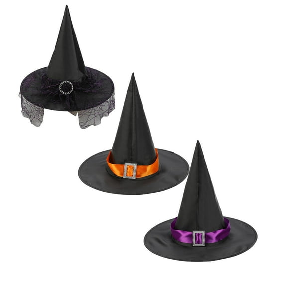Halloween Hat Party Hats Witch Clothes for Girls 3PCS Halloween Party Decor
